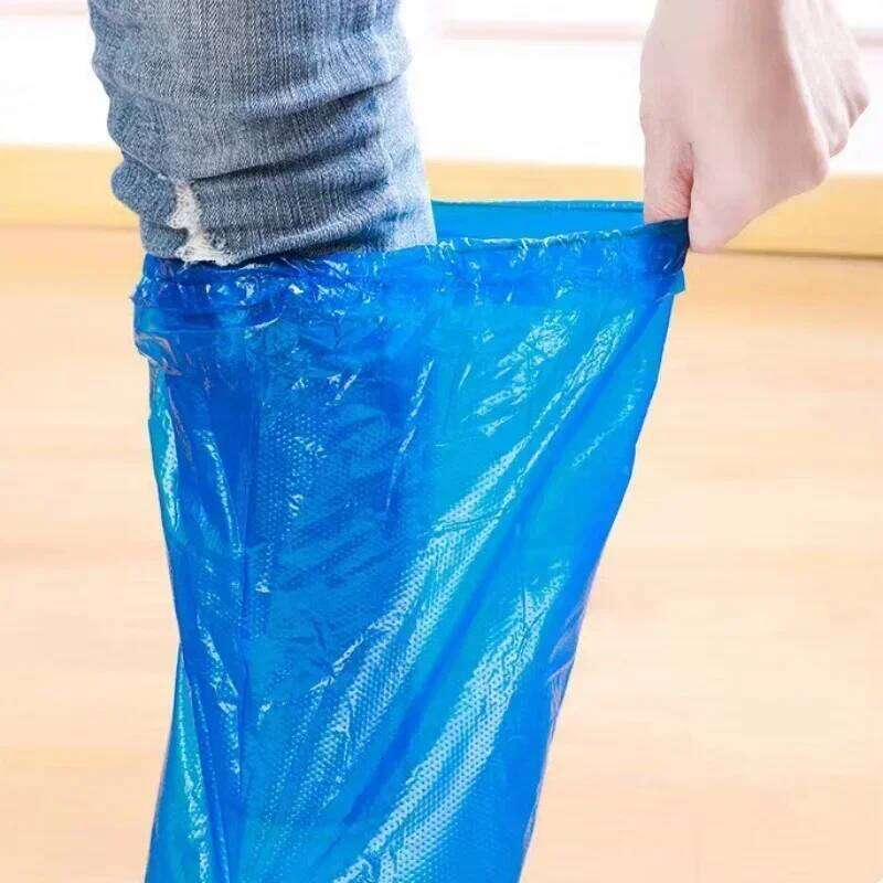 Disposable Shoe Waterproof and Non-slip Plastic Outdoor Thickened Wear-resistant Isolation Foot Cover Rain Proof S260204