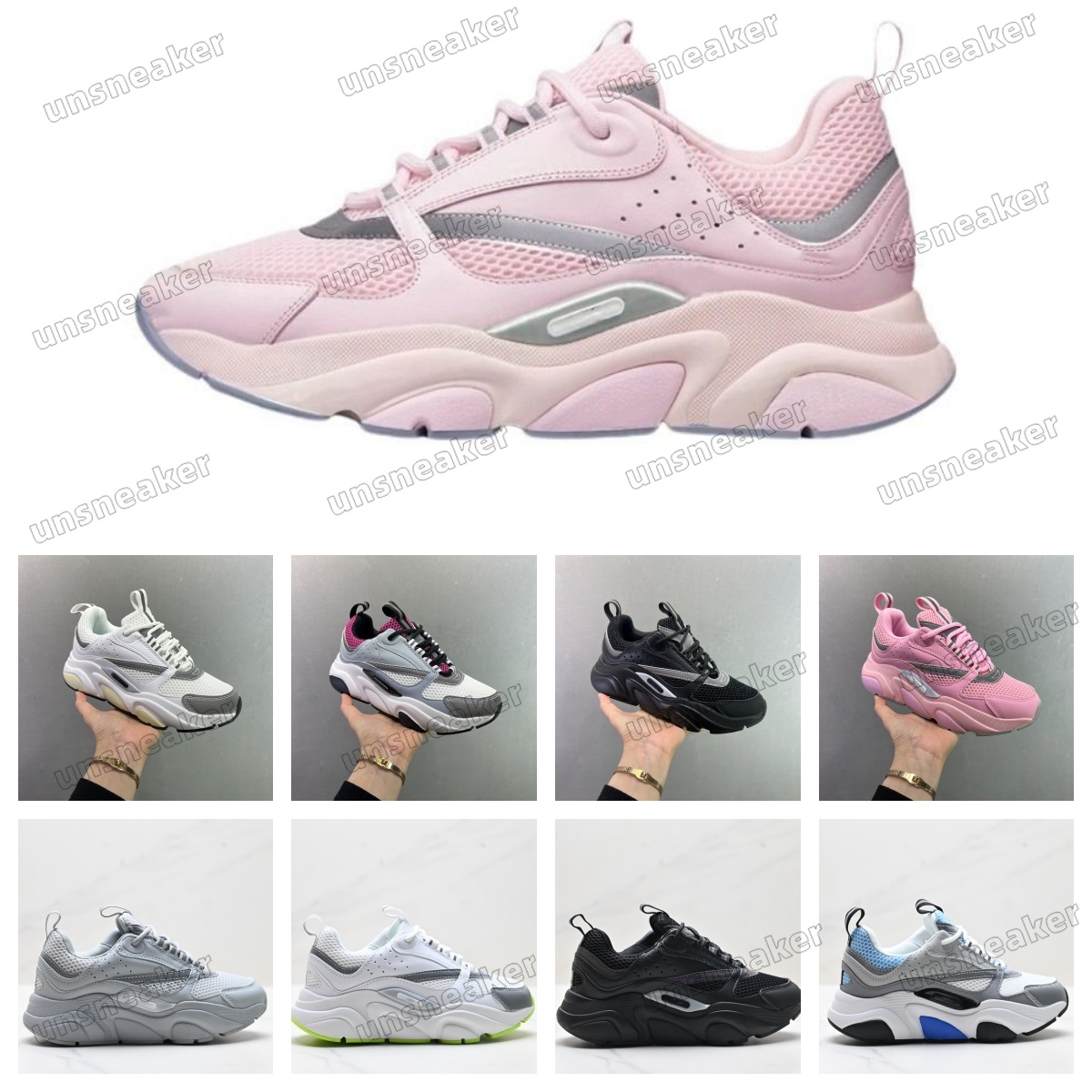 Men's Casual Shoes Designer Running Shoes B-22 Casual Chunky Sole Multi-Color Block Vintage Shoes Unisex Outdoor Retro Sneakers CD Women's Shoes