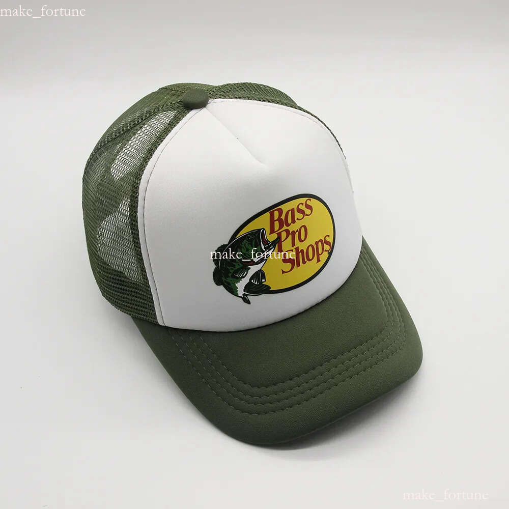 Bass Pro Shops Trucker Hats Fashion Printing Net Caps Summer Outdoor Sun Shade Leisure Baseball Cap 72F