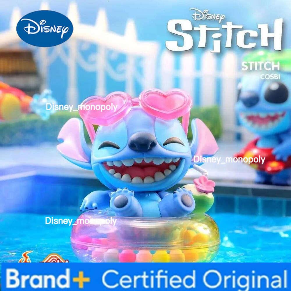 Disney New Blind Original Hot Toys Holiday Series Mystery Box Cosbi Stitch Mini Doll Display Toy Surprise Gift H260205