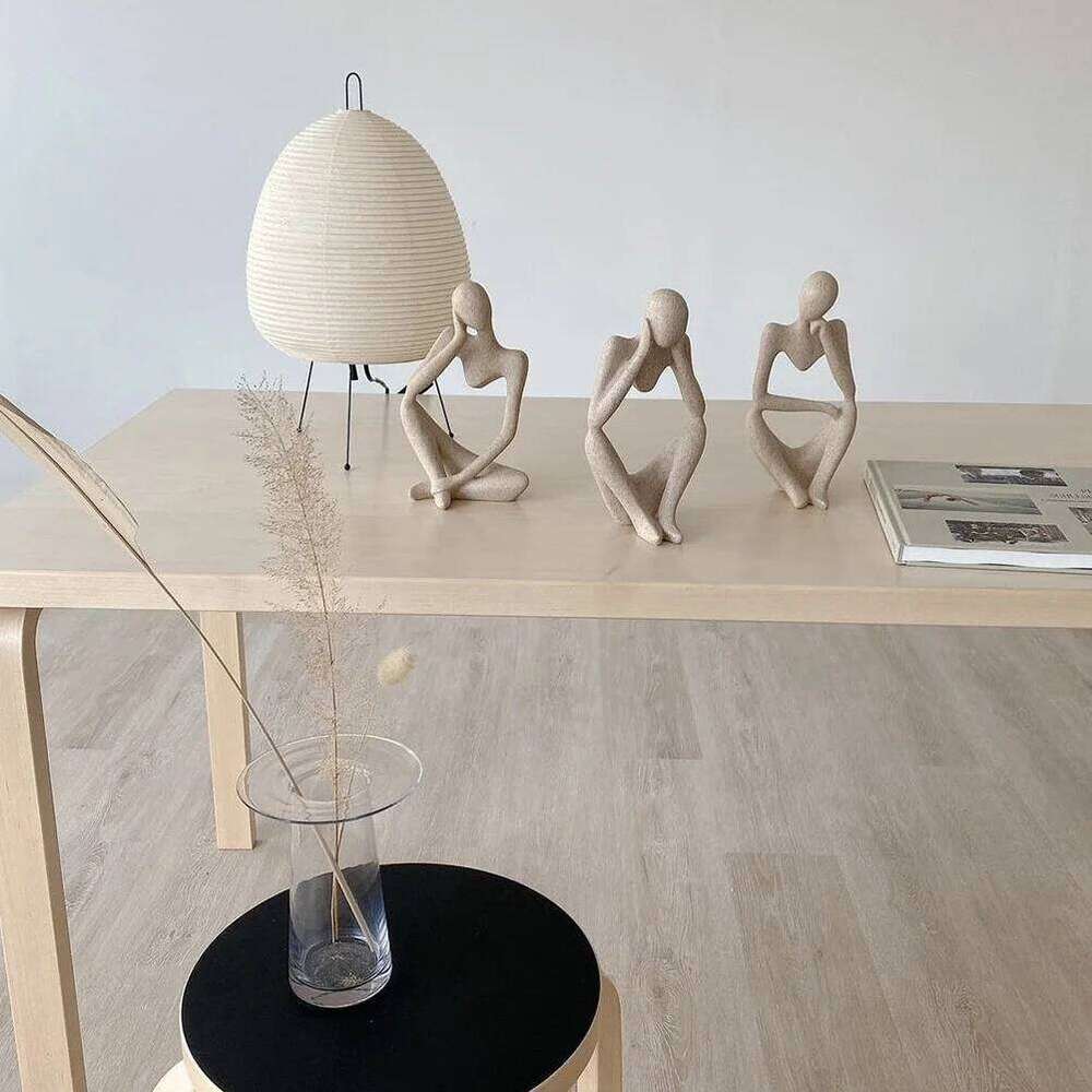 Art Ornament Compact Size Household Thinker Statue for Home Office Tabletop Decoration Abstract Sculpture S260204