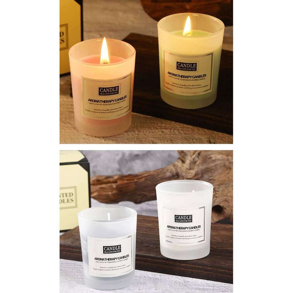 Bright glass cup scented candle, creative home gift, smokeless aromatic candle ornament H260205