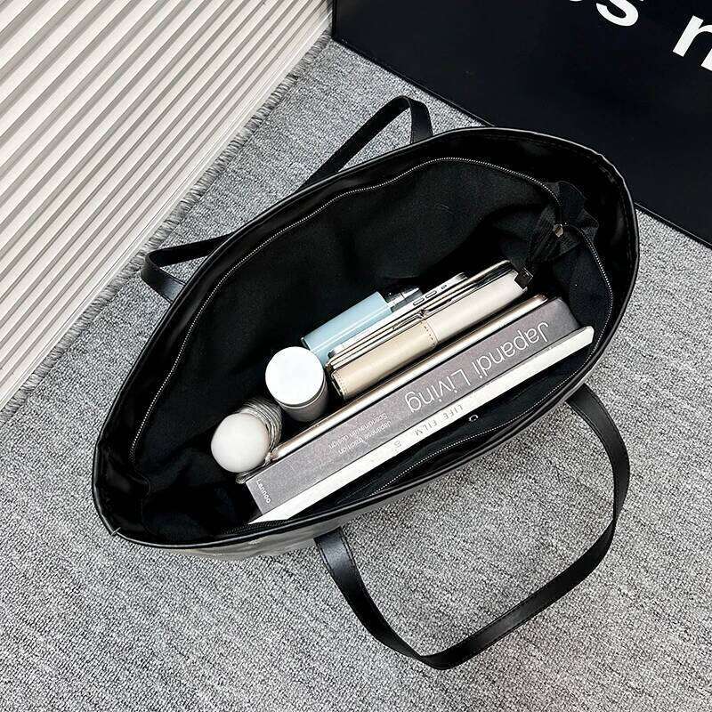 Large-capacity tote New winter autumn cotton coat handbag Large bag for carrying - Fashionable and high-end large-ca Y260204