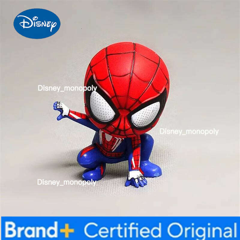 Disney Marvel Avengers Spider Man Cute Action Figure Posture Anime Decoration Collection Figurine Toy Model Ornaments Children Gift H260205
