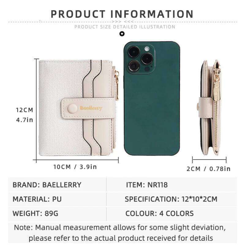 New Women'S Short Wallet, Fashionable Gradient Color Multi-Slot Zipper Coin Purse, Multi-Functional Color-Blocking Card Holder Z260205