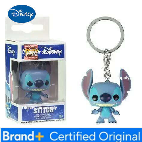 Disney FUNKO POP Elvis Lilo Stilts Keychain Summer Stitch Scented Exclusive Vinyl Action Figures Collection Model Kid Toys Gift H260205