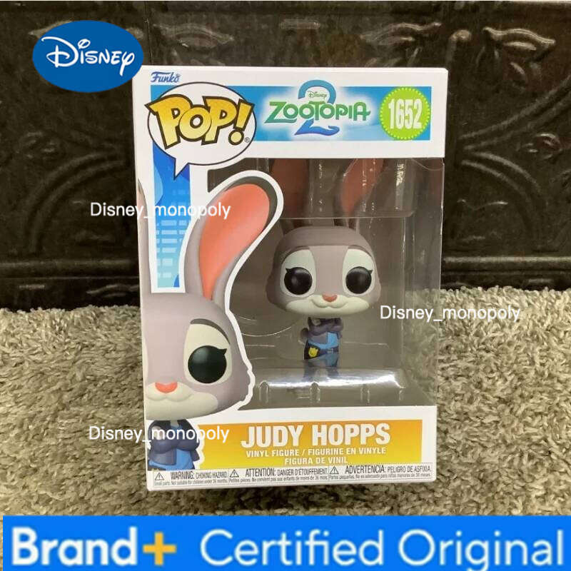 Disney Funko Pop Official Genuine Zootopia Action Doll Model Judy Hopps Nick Wilde 1652 1653 Vinyl Sculpture Dolls H2602051