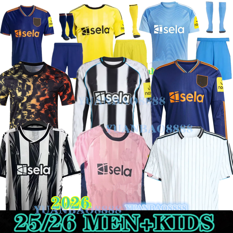 S-4XL 25 26 TONALI BRUNO G. NewCaslt e Soccer Jerseys ISAK WILSON JOETON TRIPPIER GORDON BURN NUFC 2025 2026 home away Football Shirt MURPHY Men Kids kit Goalkeeper 888