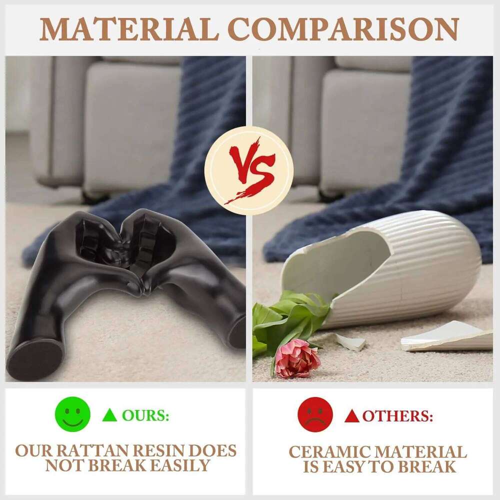 Gifts for Him, Hands Sculpture, Heart Hands, Valentines Day Decorations, Gold Room Bedroom Bookshelf, Black S260204