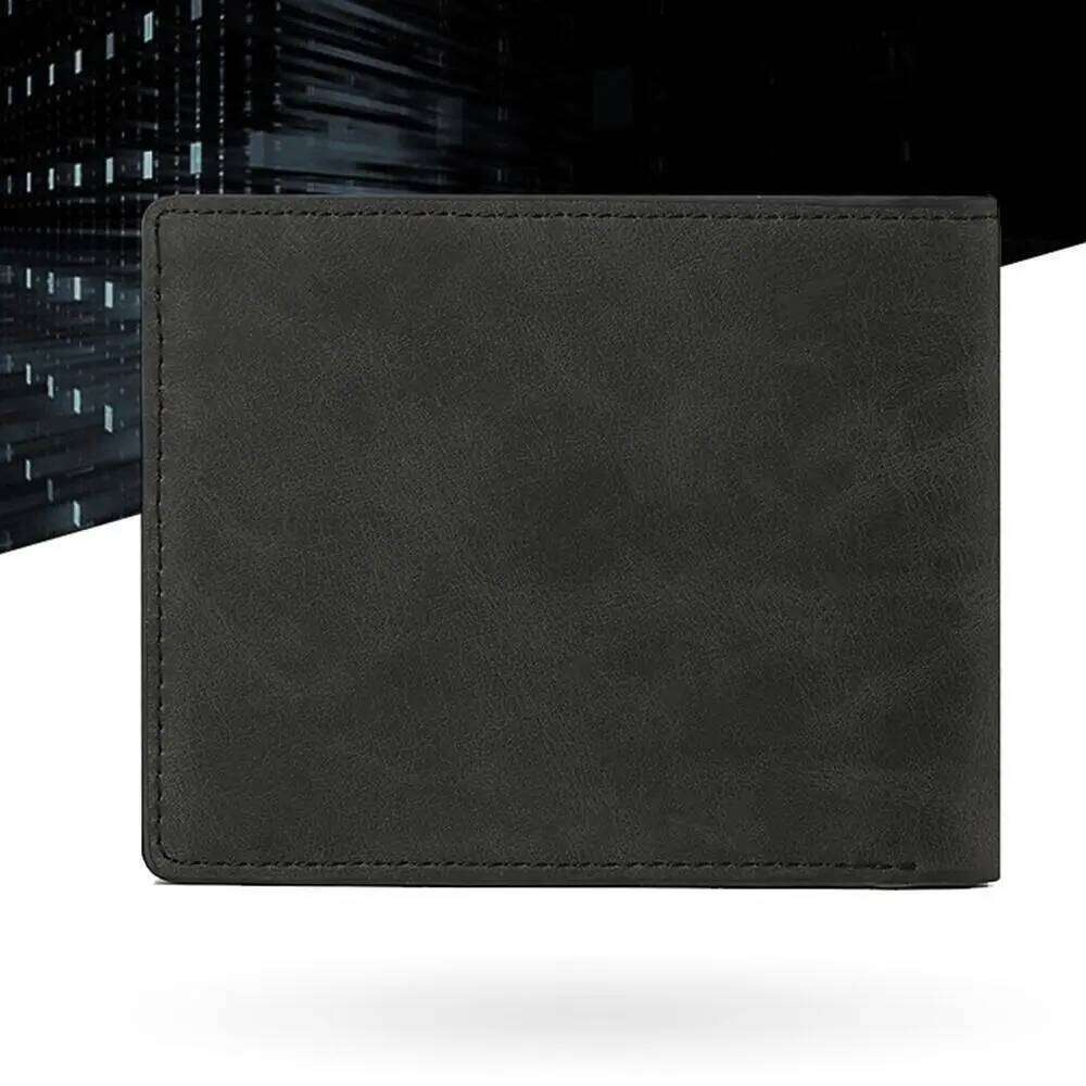 Men Multi-card Slot Wallet Fashion PU Leather Folding Coin Purse Large-capacity Money Bag Z260205