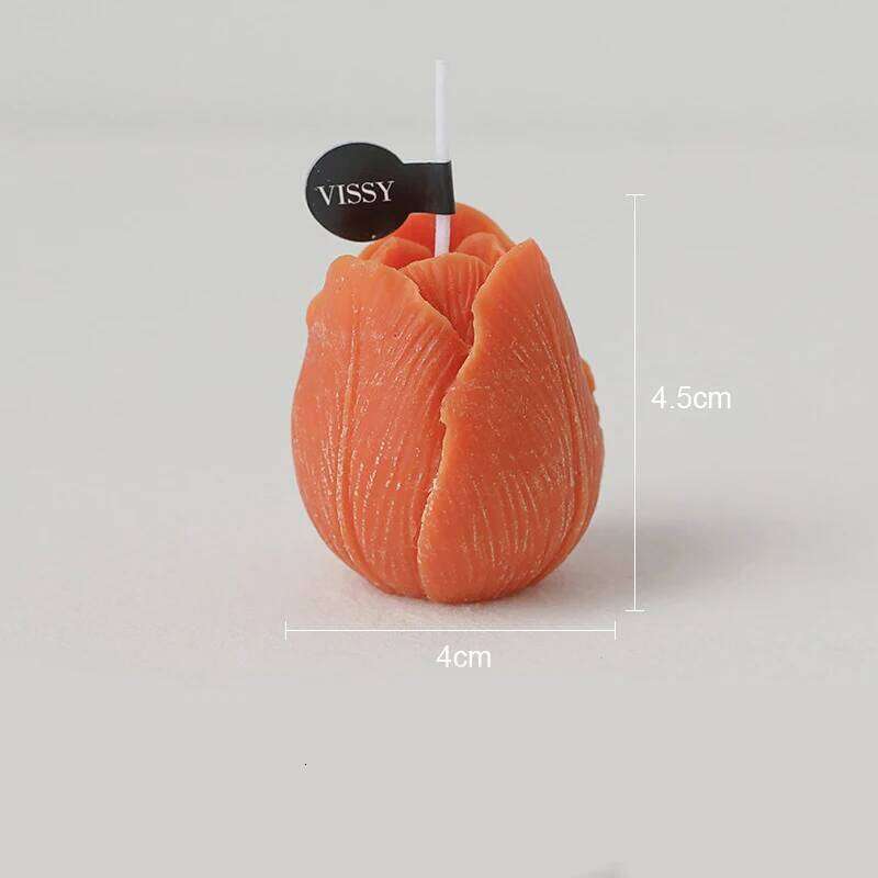 Tulip Scented Handmade Birthday Gifts Decorative Ornaments Flower Shaped Candles S260204