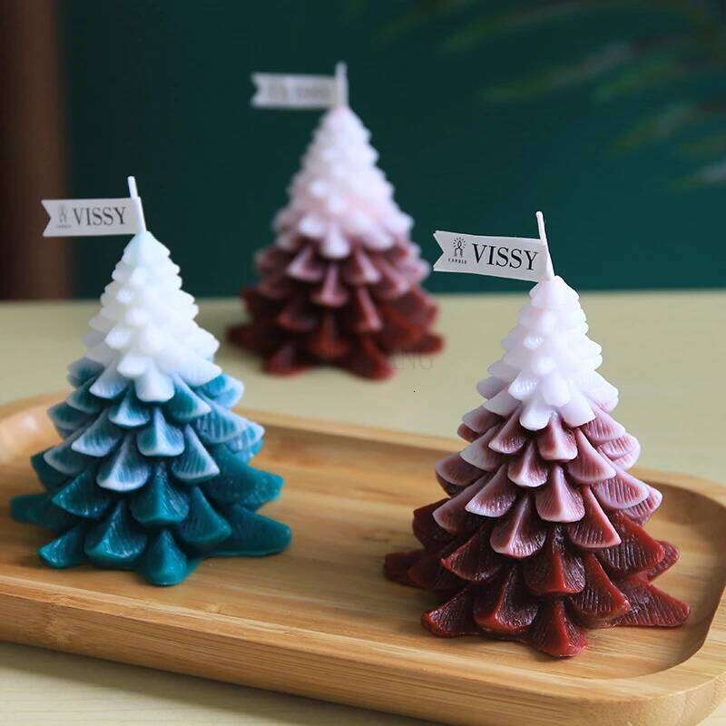 Valentine's Day Decorations Small Aromatherapy Romantic Candlelight Dinner High-End Christmas Tree Candles S260204 a40
