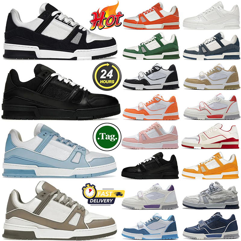 designer shoes trainers skate shoes men women outdoor sneakers lvs denim canvas black white pink beige green navy purple platform outdoor tennis