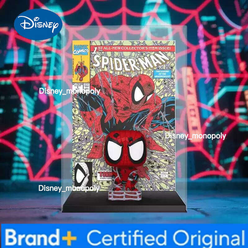 Disney Funko Pop Comic Covers Torment Spider-Man Sub-City #1 Symbiote Suit Exclusive Toys for Boys Gift Collectible H260205