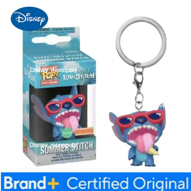 Disney toy Stitch baby set keychain pendant anime peripheral figurine collection Halloween Christmas gift H260205