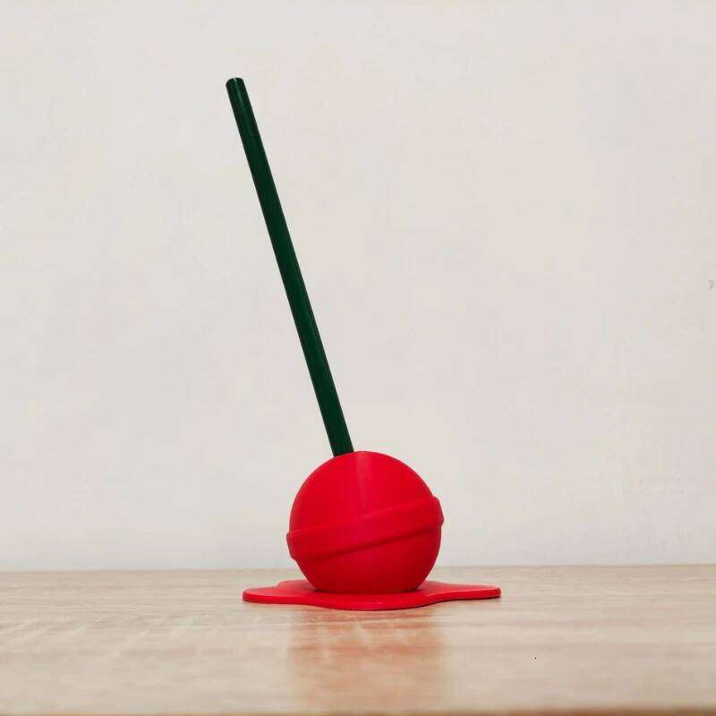 Melting Lollipop Sculpture Pencil Holder Art Crafts Desk Ornaments Home Decoration S260204