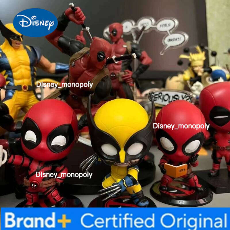 Disney Genuine Hot Marvel Deadpool Wolverine Blind Movie Figure Mystery Surprise Box Collectible Model Toys Doll Gift H260205