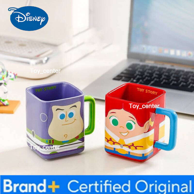 Disney Toy Story Buzz Lightyear Mugs Cartoon Woody Jessie Kawaii Ceramic Drink Water Children's Milk Coffee Mug Cup Gift H260205