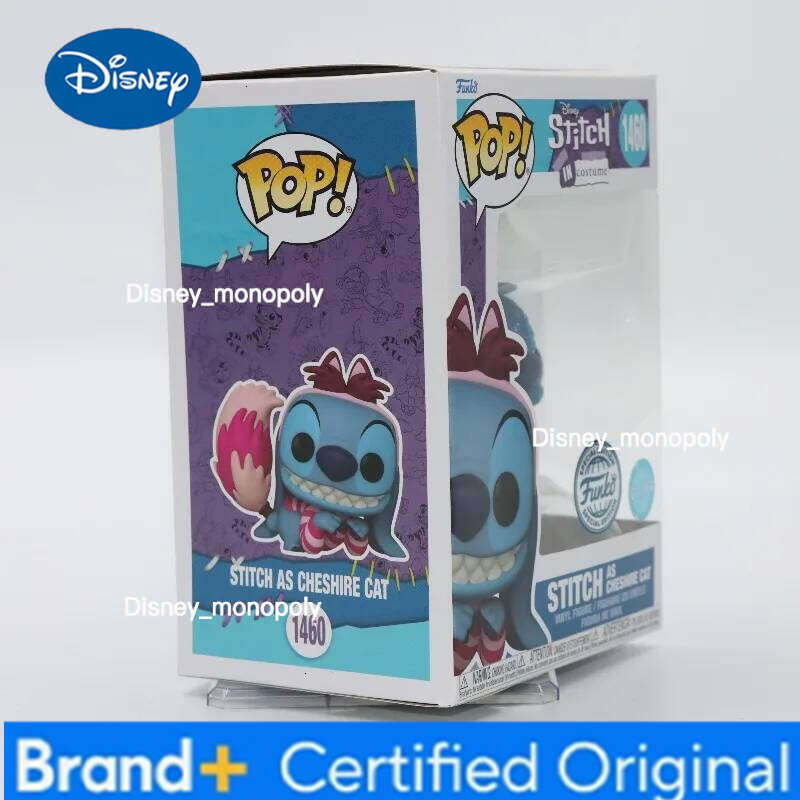 Disney Funko POP Original Genuine Lilo&Stitch As Cheshire Cat 1460 Action Figure Toys for Boys Girls Gift Collectible Model Ornaments H260205