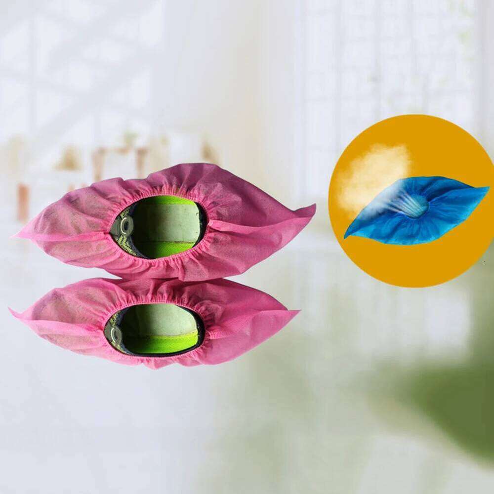 20/50/100pcs Disposable Shoe Dustproof Non-slip Dhoe Children Students Adult Non-woven Household Foot Cover 2021 S260204