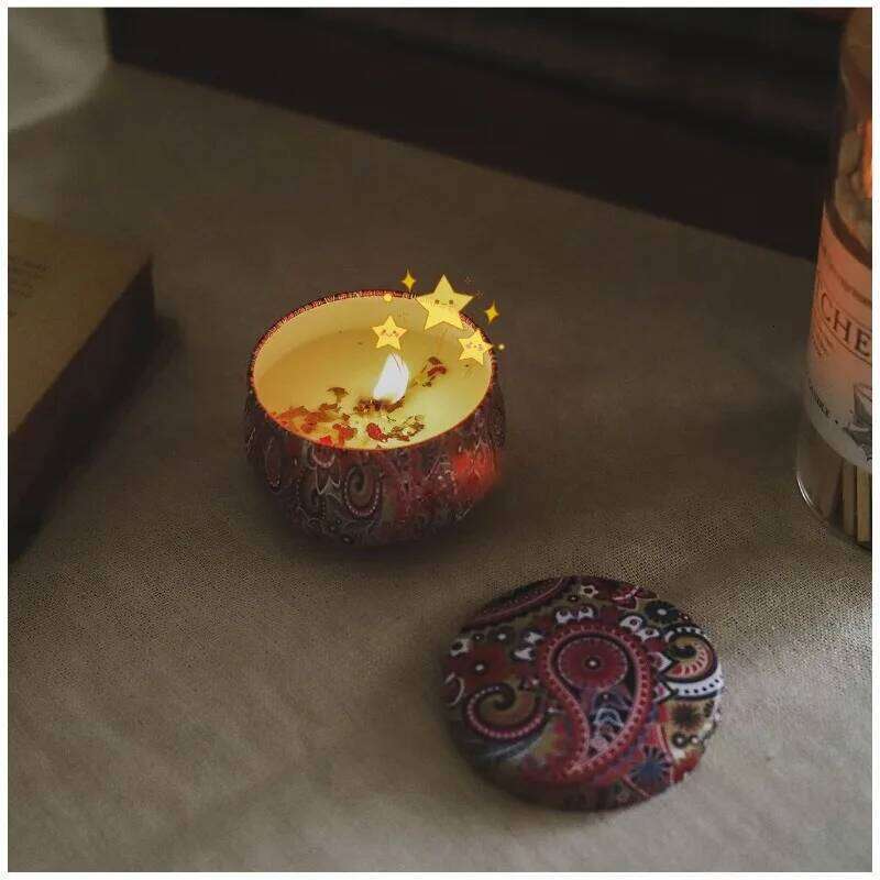 Dried Flowers Aromatherapy Essential Oils Candles Home Retro Non-toxic Bedroom Ornaments Wedding Souvenirs H260205