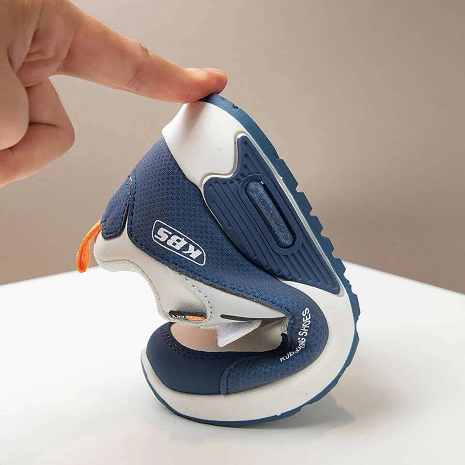 2026 New PU Leather Sport For Children Trend Fashion Kid's Sneakers Soft-soled Outdoor Boy's Girl's Running Shoes 25H1219