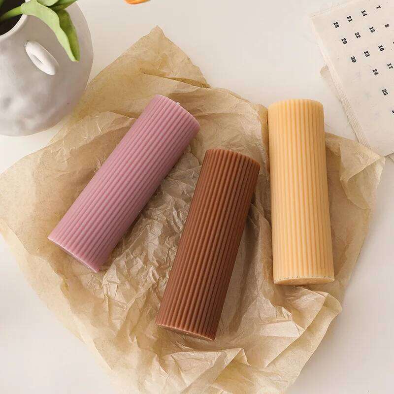 5*L15cm Pillar Scented Soy Wax Home Decoration Party Smokeless Household Emergency Candles S260204