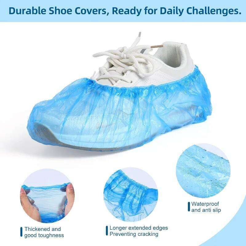 Wholesale Disposable Covers Plastic Waterproof Anti-slip Booties Home Travel Hotel Non-woven Shoe Cover Supplies S260204 735