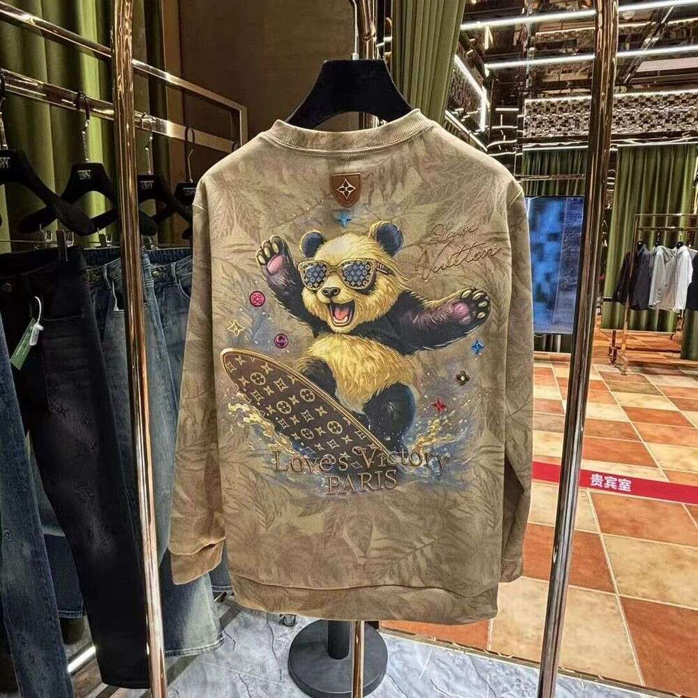 Light Luxury Trendy Lazy Round Neck Sweatshirt Autumn Winter Hot Fashion High-End Old Money Style Long Sleeve T-Shirt For Outerwear