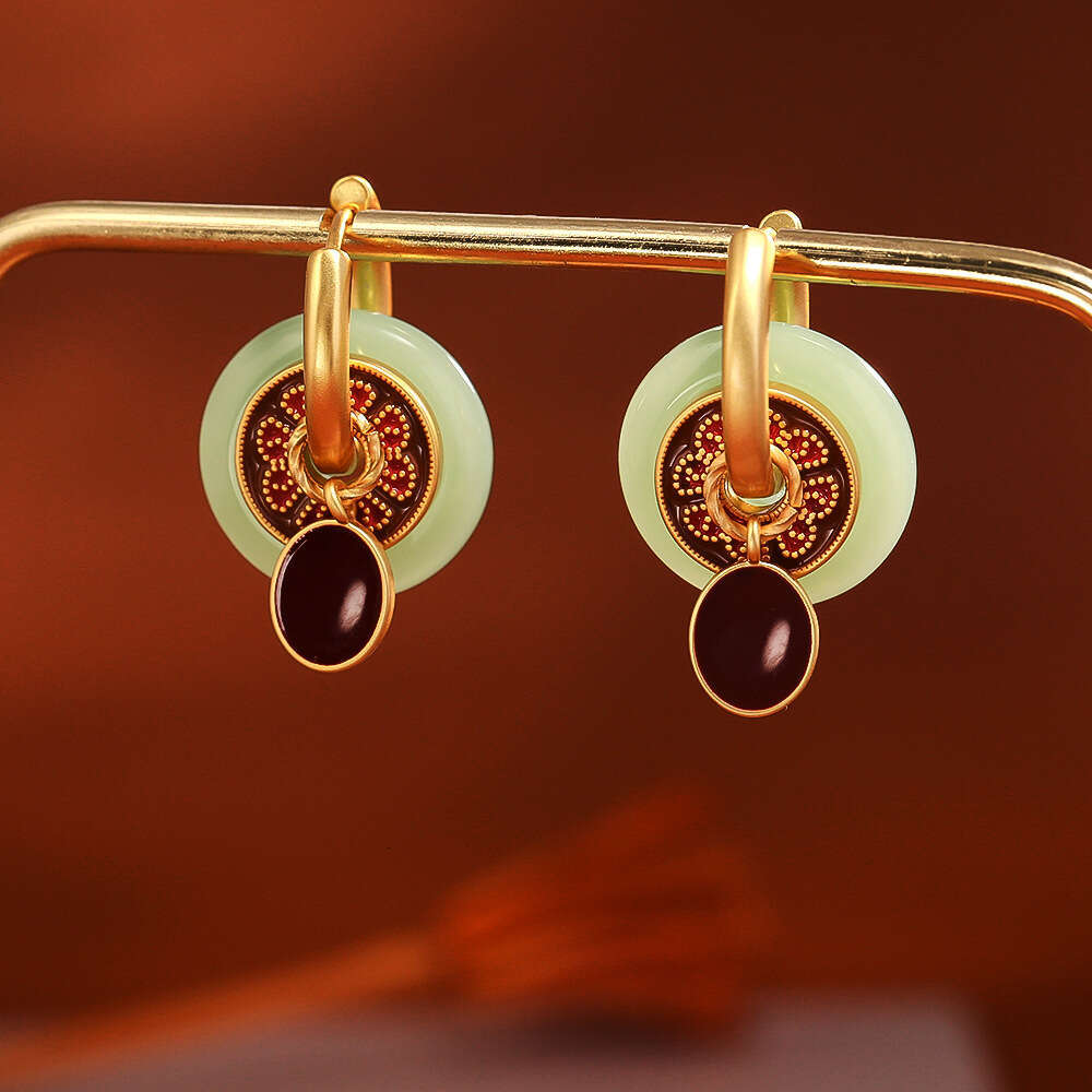New Chinese-style Ancient Earrings High-end Fashionable Exquisite Elegant Ear Accessories Hanfu Costume Fairy-like Ethnic Style Earrings