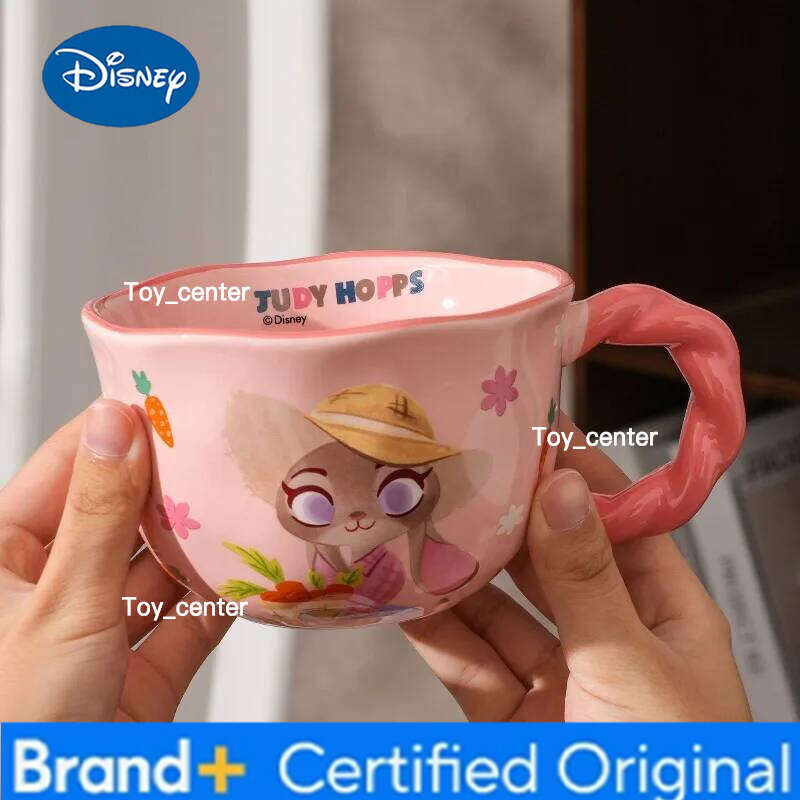 Disney Zootopia Cartoon Anime Couples Mug Cute Ceramic Tea Coffee Printing Milk Cup Set Home Decoration Kawaii Gift for Girls H2602051