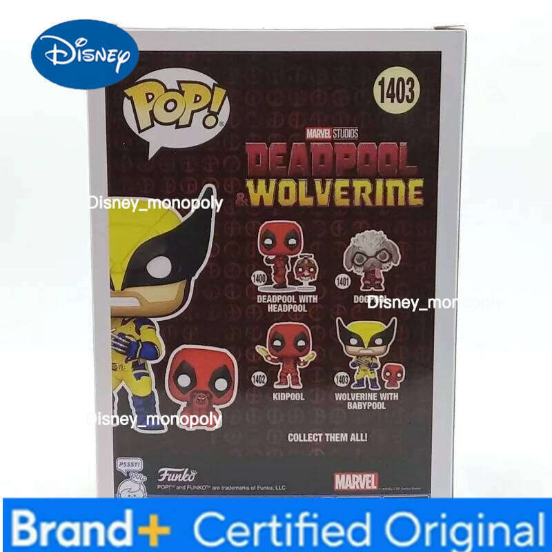 Disney Funko Pop Marvel Deadpool And Wolverine Action Doll Model 1403 Vinyl Sculpture Dolls Limited Edition Decoration Collect Gift H260205