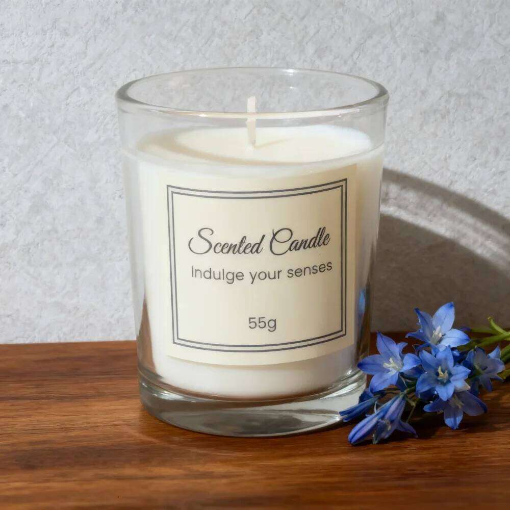 New Christmas Premium Box Glass Handmade Soy Wax Smokeless Creative Aromatherapy Candle Companion Gift H260205