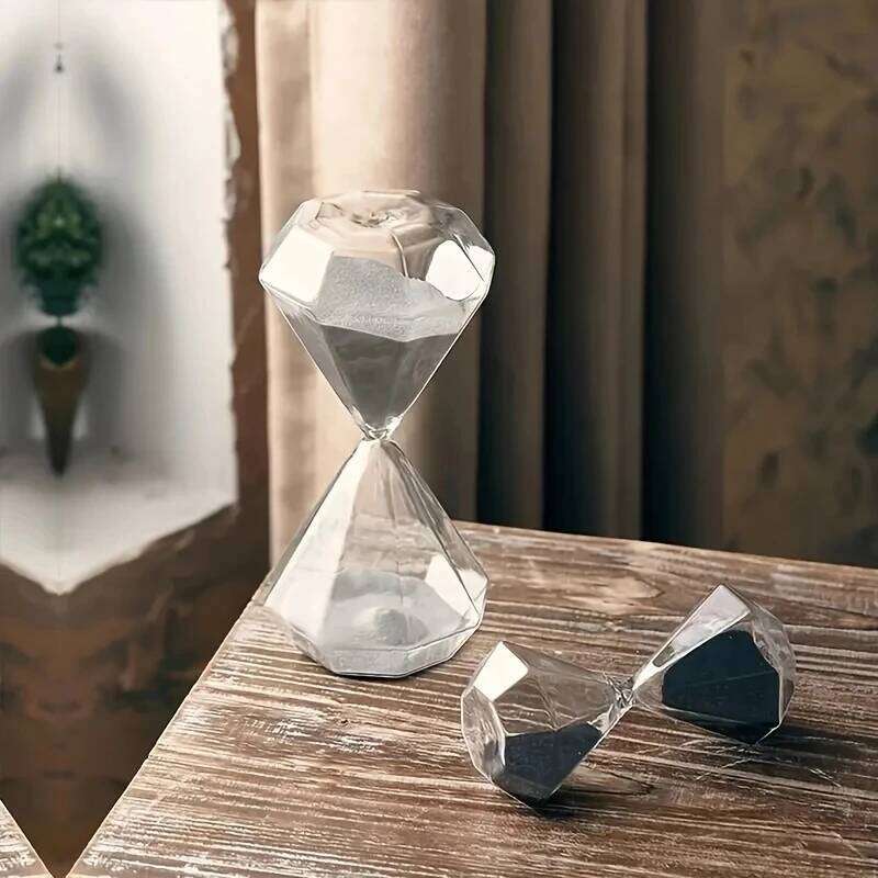 Miniso Diamond Shaped Hourglass Timer 5-Minute Indoor Outdoor Multifunctional Decorative Accessories Creative Ornaments Gifts S260204
