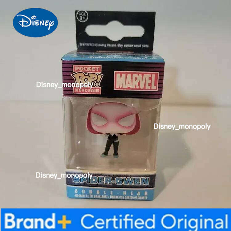 Disney FUNKO NEWest Arrival Spiderman Series Gwen Keychains Thor Keychain Captain America Action Figures Toys with Box H260205