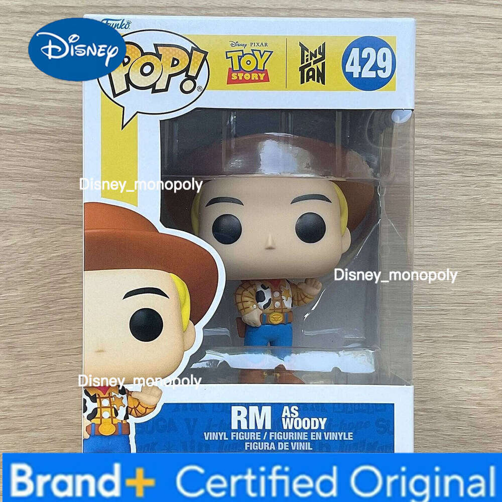 Disney Story And BTS Funko Pop Vinyl Figure RM as Woody Jin Alien Suga Hamm Collectible Limited Edition Model Toy Gift H260205