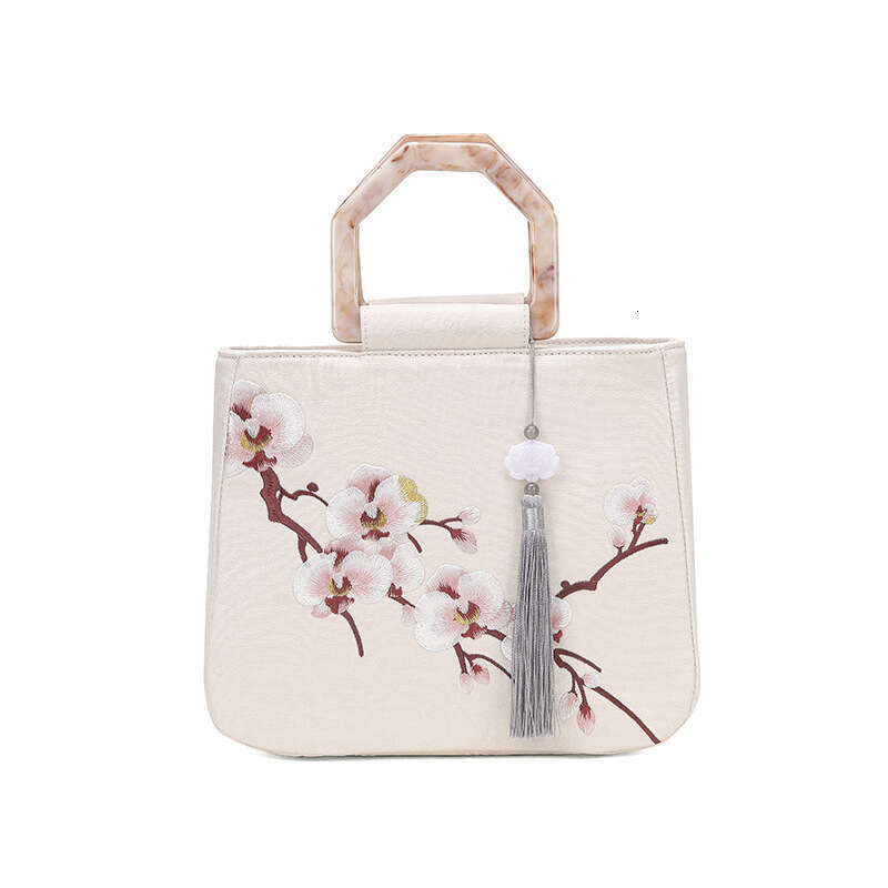 New Chinese Style Qipao Banquet Hanfu Handbag Embroidered Small Square Bag In Stock Evergwish