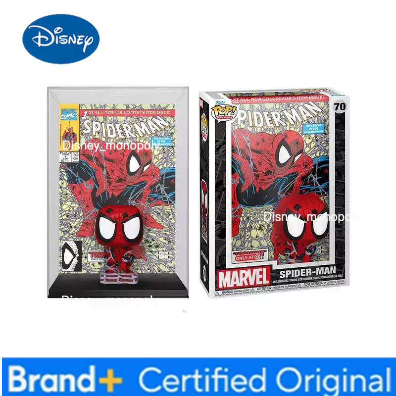 Disney Funko Pop Comic Covers Torment Spider-Man Sub-City #1 Symbiote Suit Exclusive Toys for Boys Gift Collectible H260205