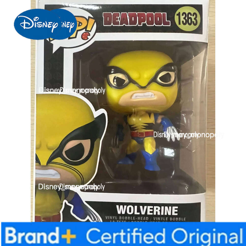 Disney & Wolverine Pop Anime Cute Decoration Ornaments Action Figure Deadpool Figurine Toys Christmas Gifts H260205