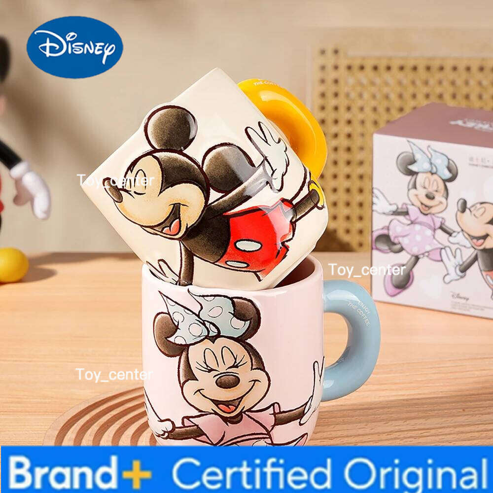 Disney Mickey Ceramic Mug Cups 650ml 3D Relief Cartoon Cute Handgrip Household Drinkware Children Breakfast Hot Milk Juice Mugs H260205