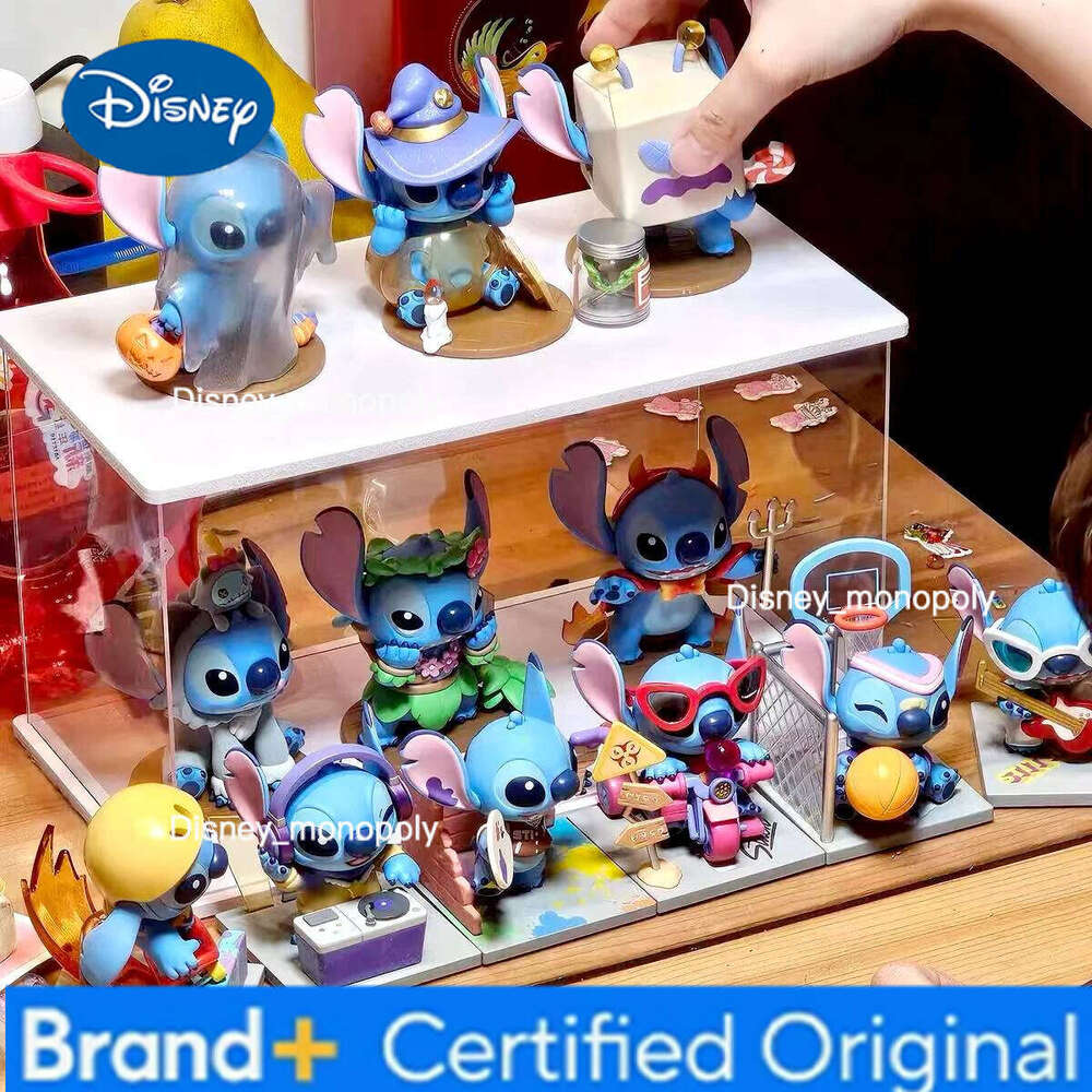 Disney Blind Box Weird Diary Series Original Cute Creative Doll Stitch Anime Model Kawaii Desktop Collection H260205