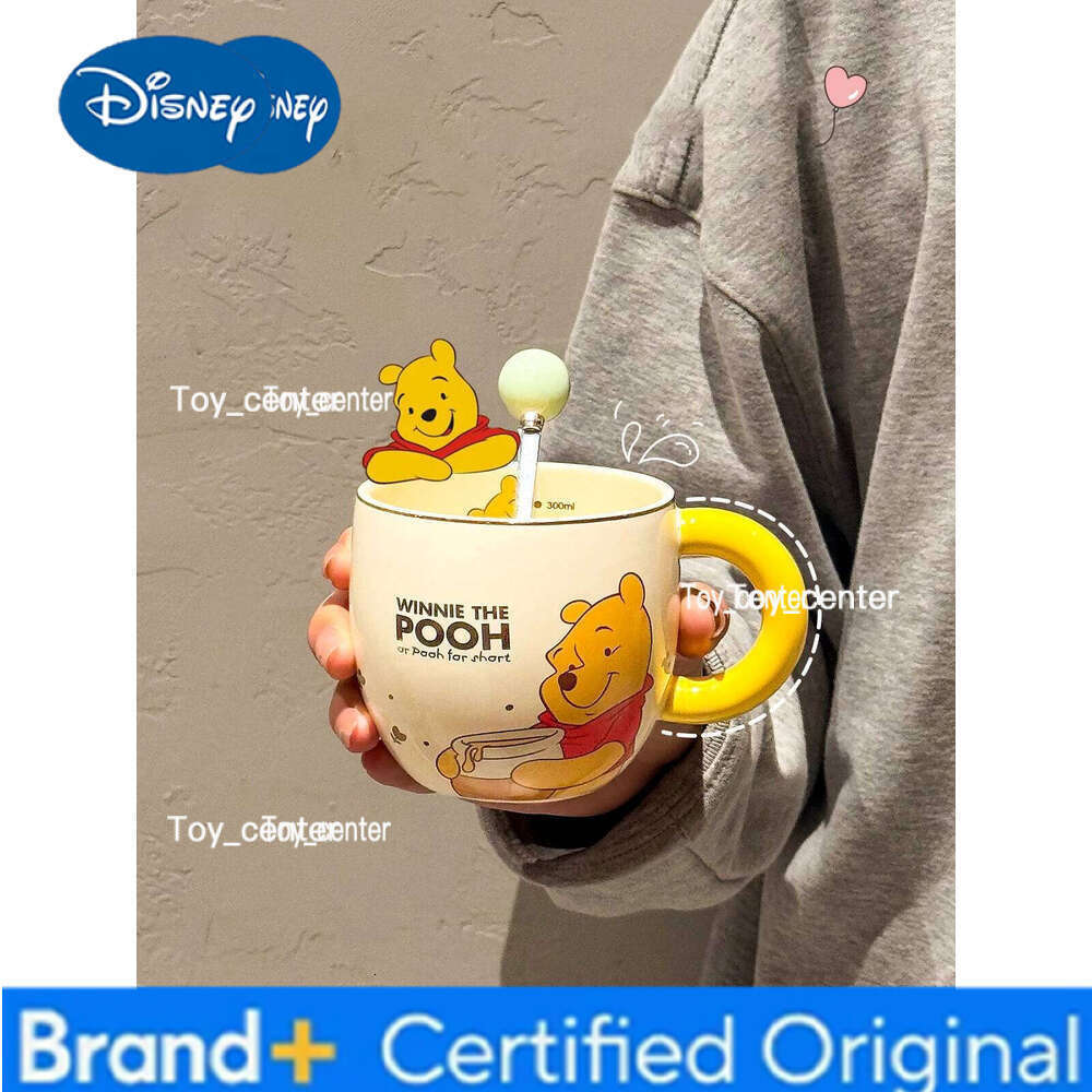Disney Cartoon Ceramic Mug New Design Winnie The Pooh Large Capacity Water Cup For Office Home Milk Coffee Cups H260205