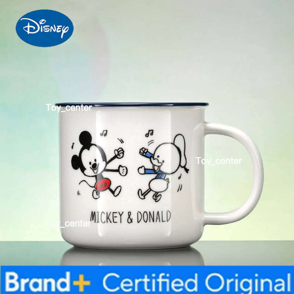 Disney Cute Mickey Mouse Pattern Ceramic Simple Mugs Large Capacity Cup Cartoon Style Mug for Home Office Cups Daily Use H260205