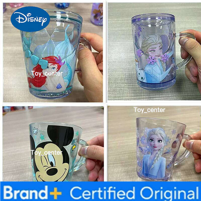 Disney mouth children drinking water anti-fall home cartoon milk baby brushing teeth mouthwash cup H260205