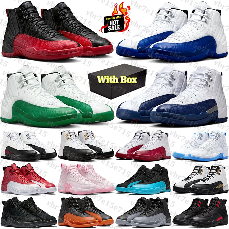 Free Shipping With Box Designer Basketball 12 12s Shoes sneakers for jordan12men Taxi mens womens Gamma jordan12smen French Blue trainers runners