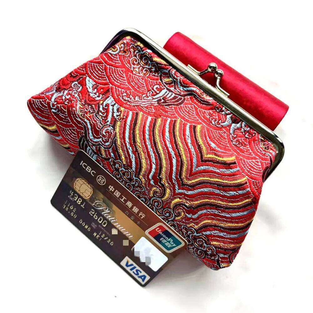 Long Coin Purse Wallet Women Vintage Embroidery Card Holders Hasp Creative Clutch Bag Wedding Gift Ladies Silk Money Pouch Z260205