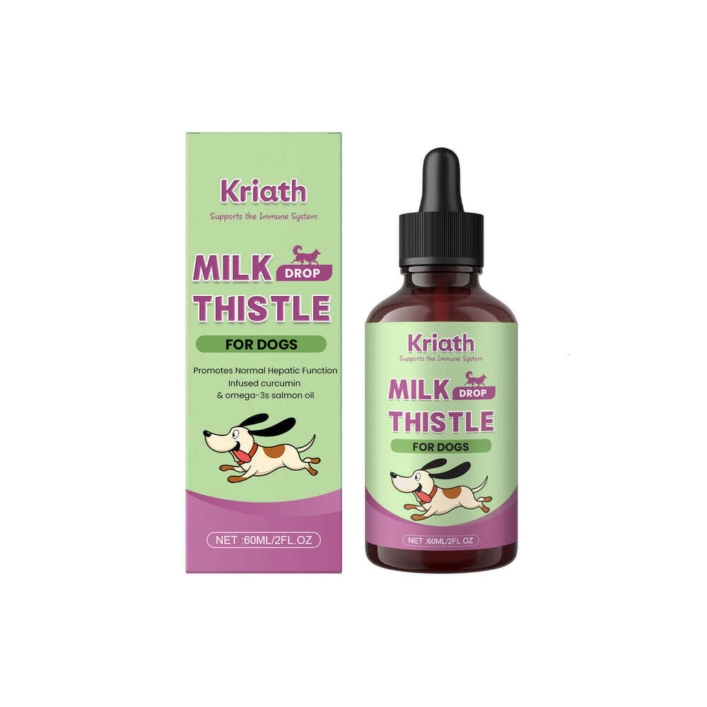 Kriath Dog Milk Thistle Extract Nutritional Gentle Ingredients Daily Nourishing Pet Body Care Solution S260203