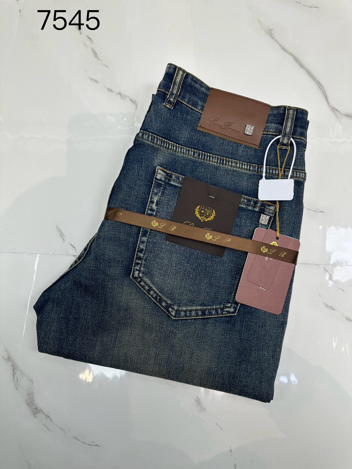 Elegant designer jeans, tailored long trousers in business style, casual luxury men's pants, retro vintage classics