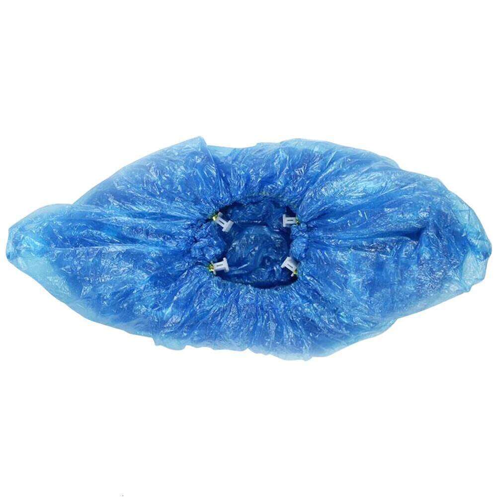 100Pcs T Buckle Disposable Cover Dustproof Anti-slip Overshoe for Home Office Automatic Dispenser Compatible Shoe Protector S260204