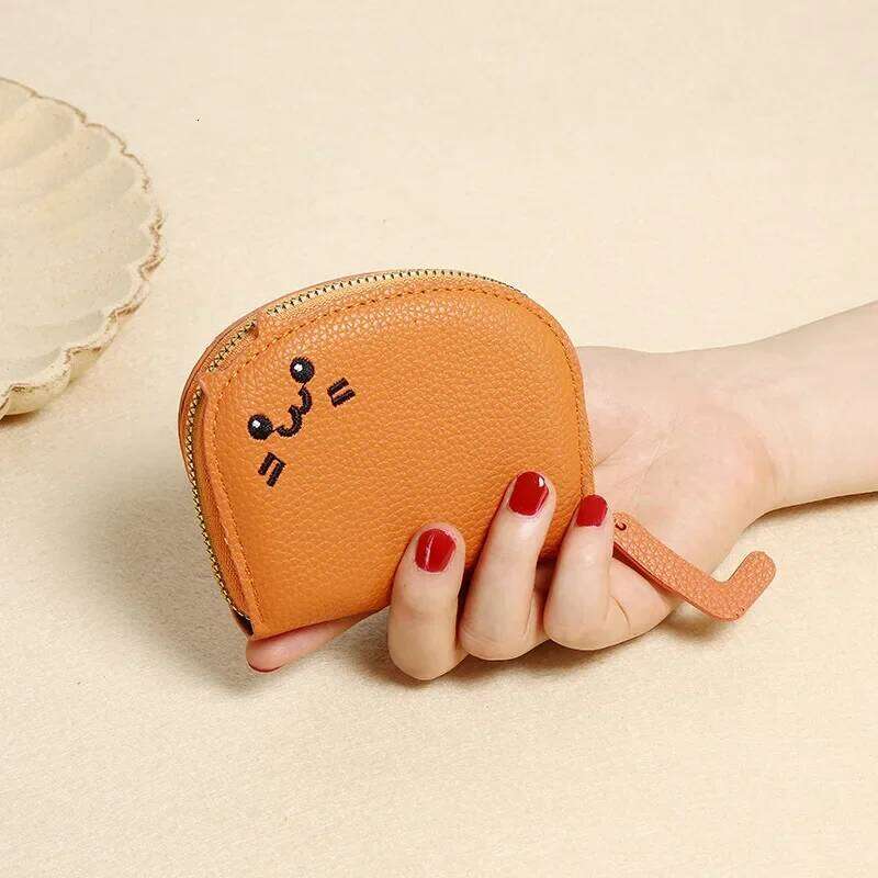 Cute Fashion pu Leather Coin Purse Creative Card Clutch Bag Cartoon Cat Shaped Design Wallet Women's Multi-card Slots Holder Z260205